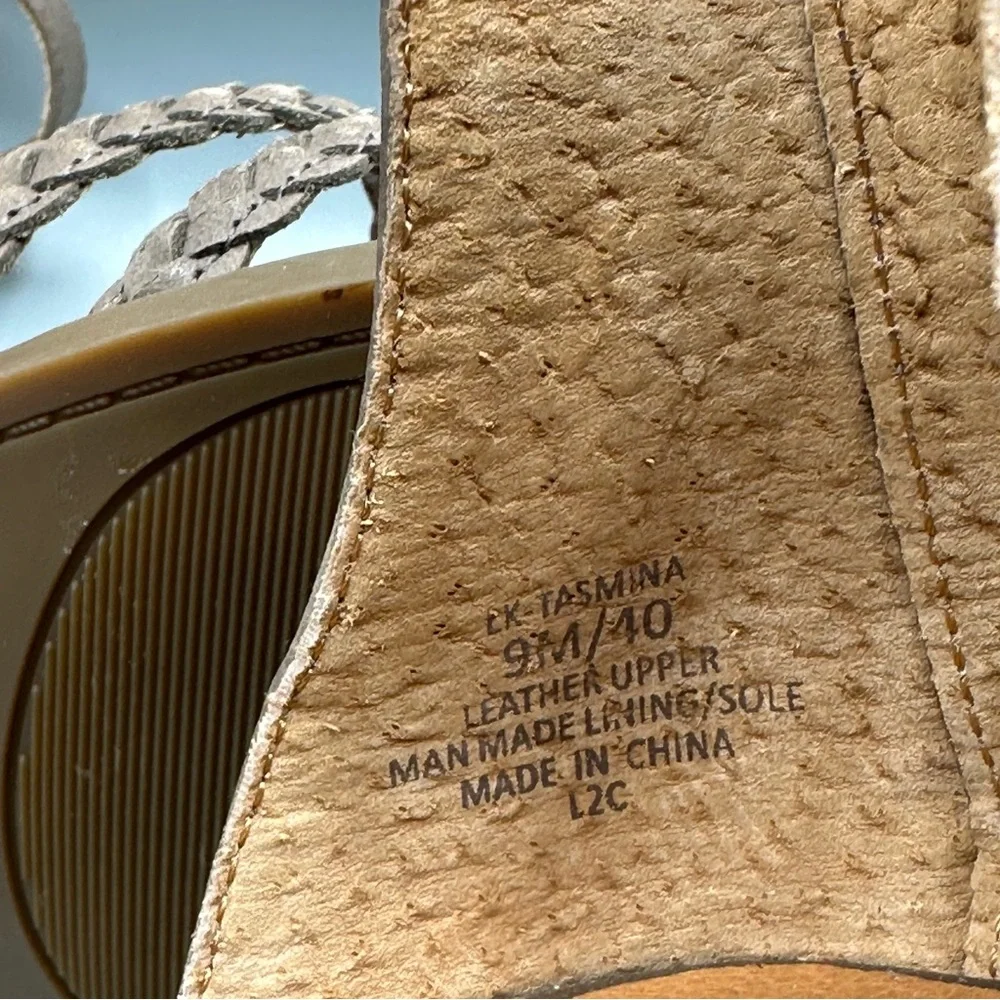 Lucky Brand Leather Ankle Strap Heeled Sandal Women’s Size 9M Brown
